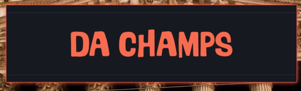 DA CHAMPS logo / scam fraud project, stay away